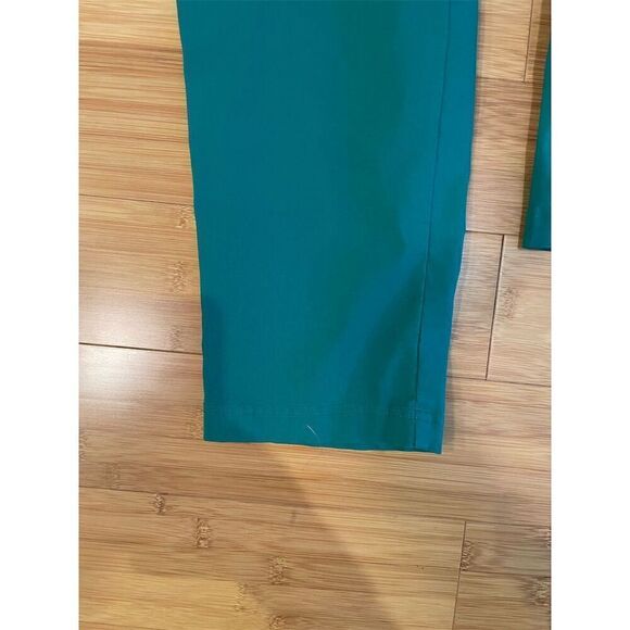 Zac & Rachel Women's Green Dress Pants Size 12 Stretchy Fabric Two Front Pockets - Picture 4 of 9